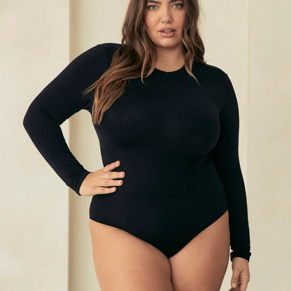 Long Sleeve Crew Neck Butter Sculpt Seamless Shapewear Bodysuit