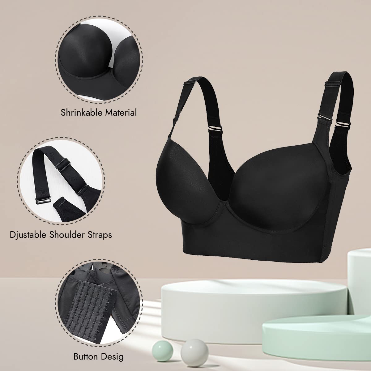 Push-Up Back Smoothing Bra