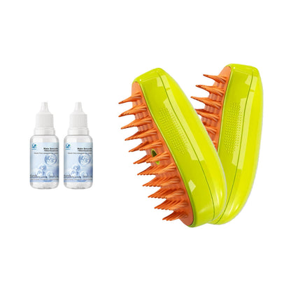 Cozyk Patented Exclusive Rechargeable Steam Pet Brush (95°F-113°F) for Pet Bathing