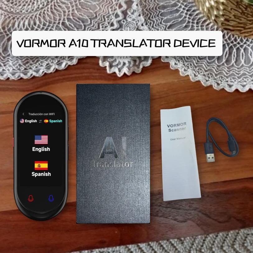 Upgrade Voice Translator AI Chat-GPT Multi-language Offline Talking Machine - A10 4G SIM Global Travel Translation Learner