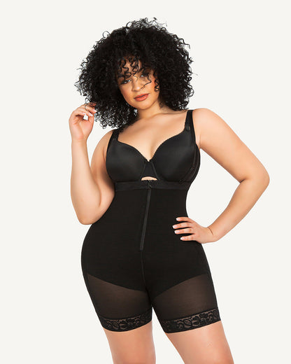 AirSlim Firm Tummy Compression Bodysuit Shaper With Butt Lifter