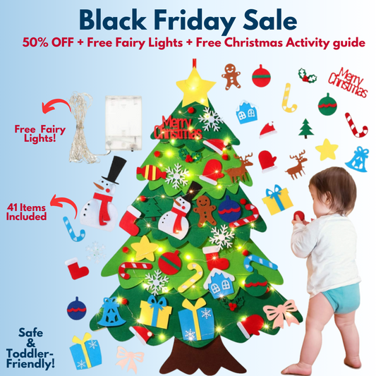 KiddoTree: Felt Christmas Tree for Kids (Black Friday Bundle)