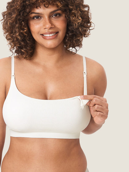 Ribbed Scoop Nursing Bralette