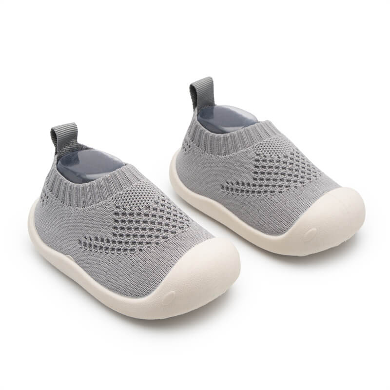 Neutral & Knitted Breathable - Non-Slip Baby Shoe-Socks