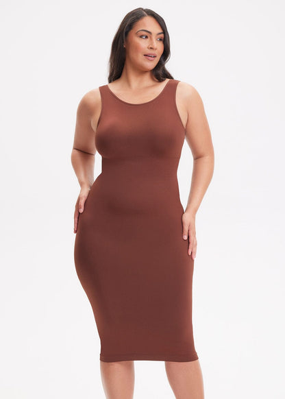 Halter Top Maxi Shapewear Dress