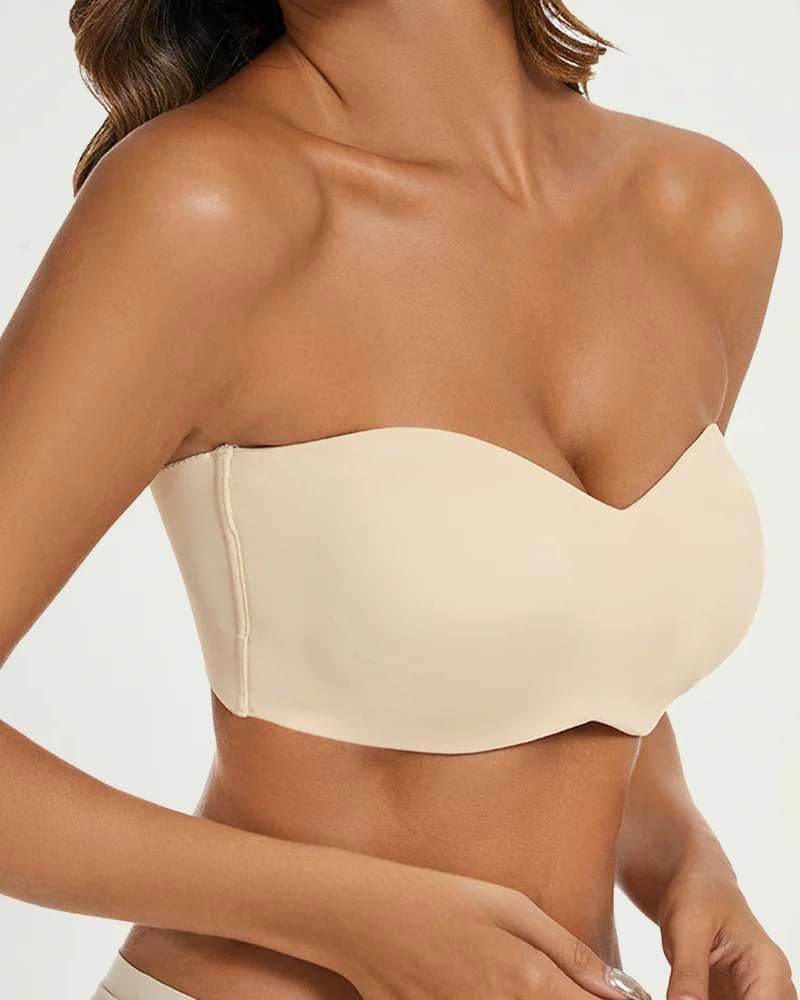 Shecurve Full Support Non-Slip Convertible Bandeau Bra