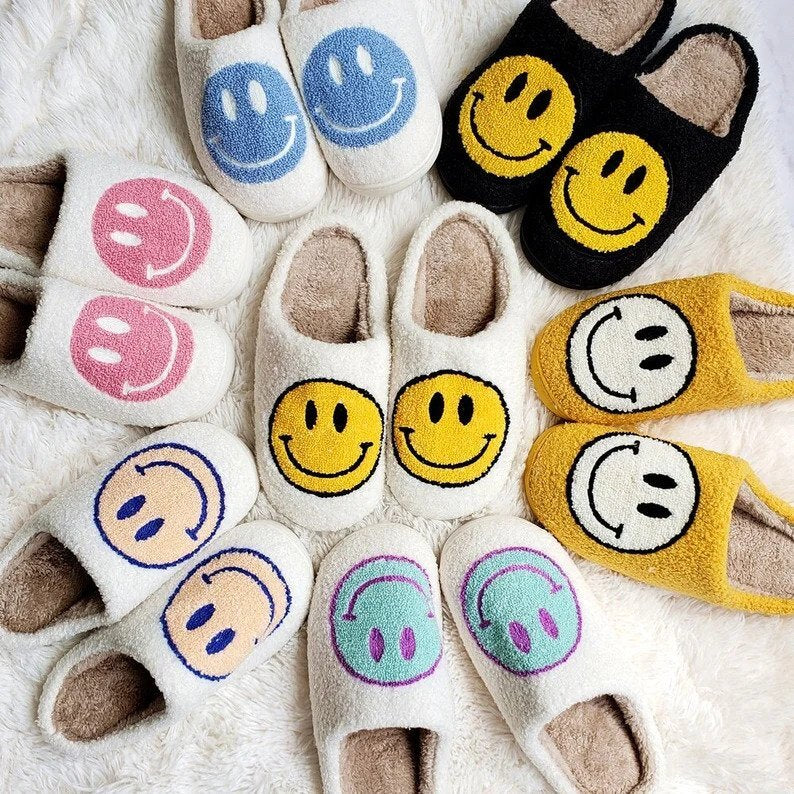 Happy Face Slippers - BUY 1 GET 1 FREE