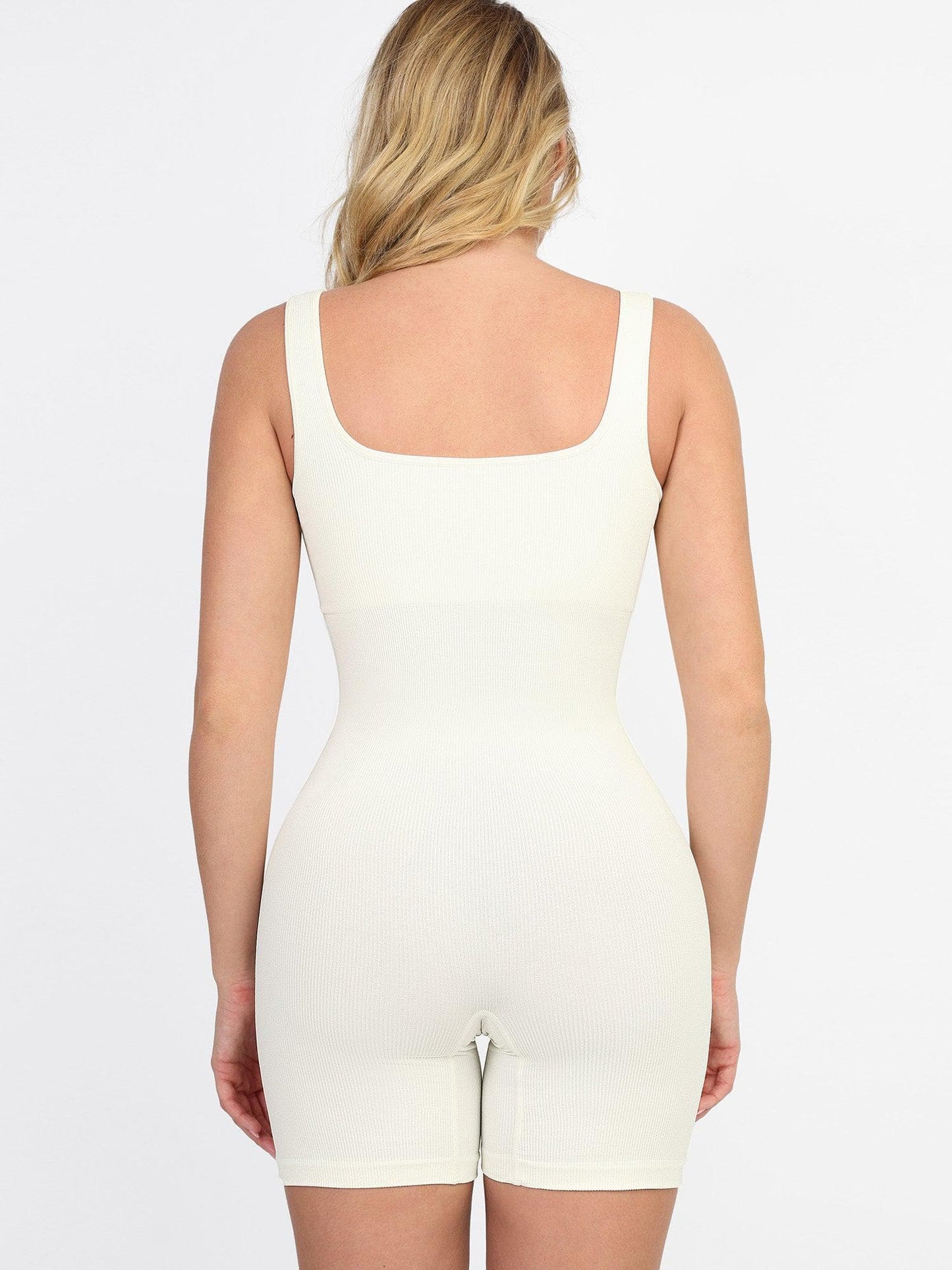 Seamless Square Neck One Piece Sport Jumpsuit Or Romper